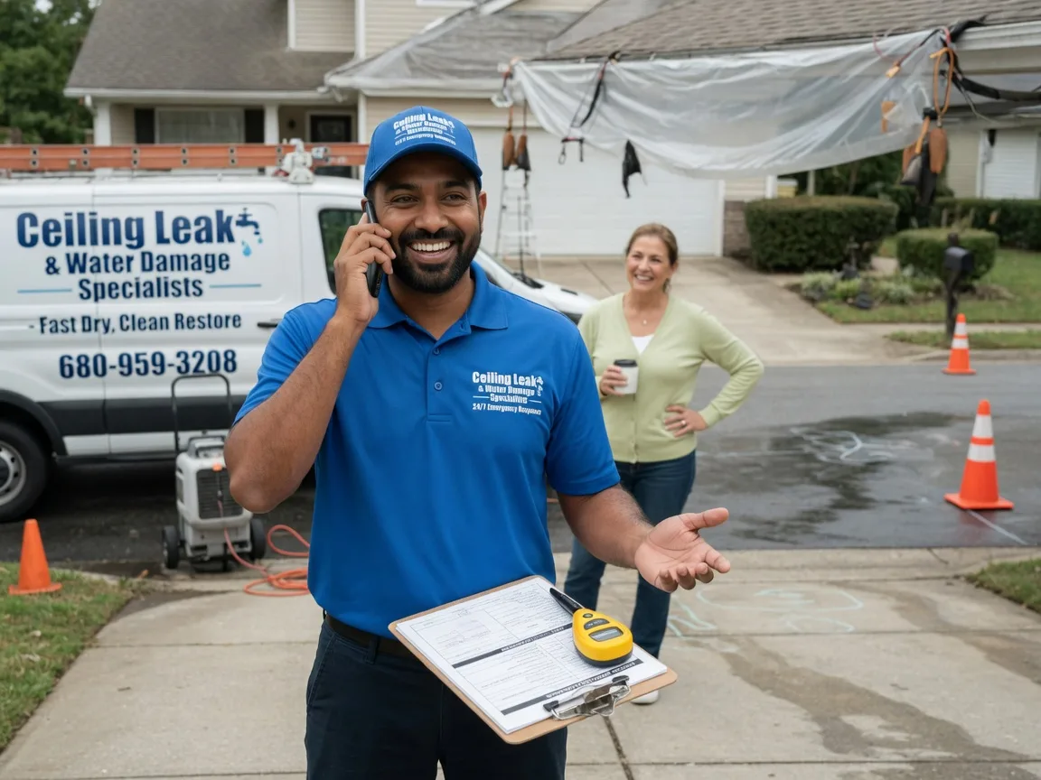 Ceiling Leak Cleanup Port Elizabeth, NJ FAQs
